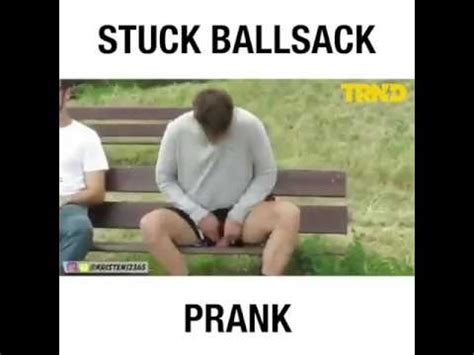 Stuck Ball Sack Prank Youtube