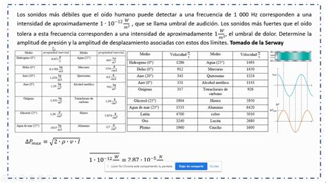 Presion Y Amplitud De Una Onda Sonora Youtube