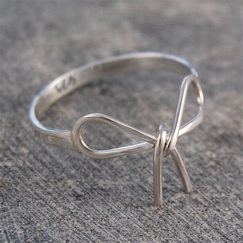 Bow Sterling Silver Ring By Otis Jaxon Cute Promise Rings Silver