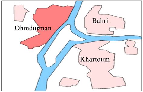 Shows The Khartoum State Map And Location Of The Main City Khartoum Download Scientific