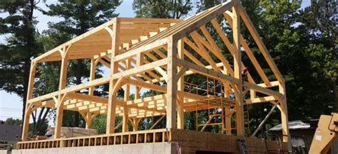 What S The Difference Between Log Homes And Timber Frame Homes Custom Timber Frames