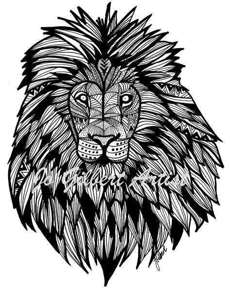 Lion Adult Coloring Printable Coloring Pages Adult Coloring Books