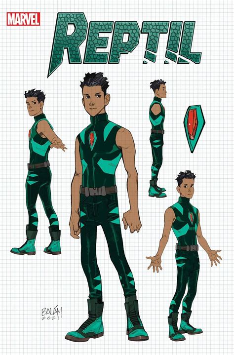 Reptil Official Character Sheet Comic Cover Superhero Design Marvel