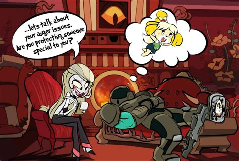 Charlies Therapy Session With Doomguy By Dan232323 On Deviantart Cartoon Crossovers Cute