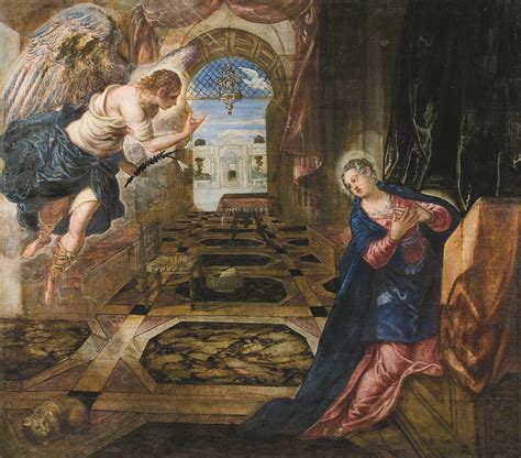 The National Museum Of Art Of Romania Tintoretto The Annunciation