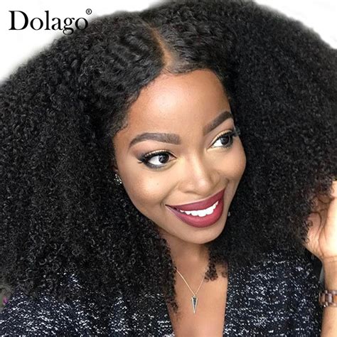 Buy Afro Kinky Curly Wig 250 Density Full Lace Human