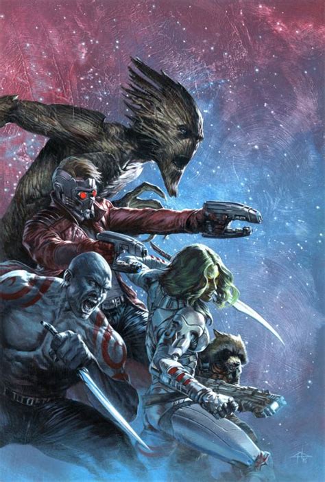 Gabriele Dellotto Guardians Of The Galaxy Comico Arte Marvel