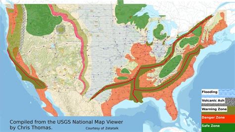 Eastern Us Earthquake Fault Lines Map