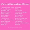 Clothing Brand Names: 250+ Clothing Brand Name Ideas