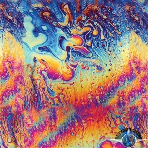 Oil Slick Liquid Print
