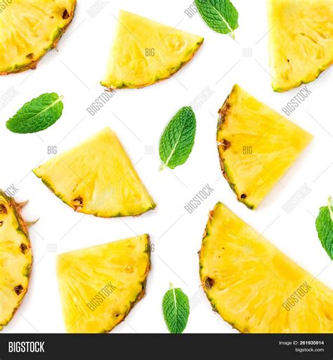 Sliced Pineapple Image And Photo Free Trial Bigstock