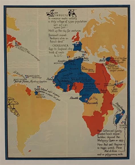 Timbuctumap Of French Colonial Empire Poster Museum