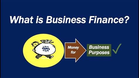 What Is Business Finance Youtube