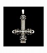 Inverted Cross. St. Peter´s cross. Pewter pendant