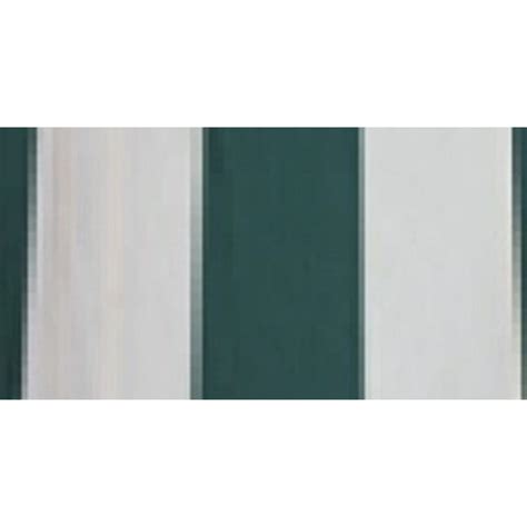 13x10 Feet Green And White Striped Retractable Awning Fabric