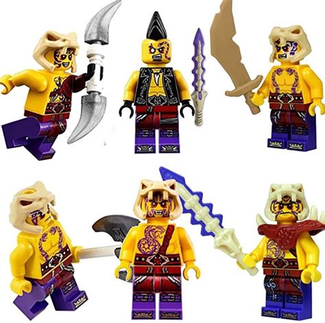 Lego Ninjago Set Of 6 Anacondrai Warriors Zugu Eyezor Krait Kapau Sleven And Chope Lego