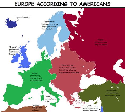 Europe according to Americans by AdLibertatem on DeviantArt