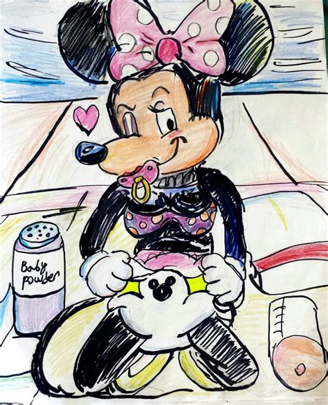 Minnie Mouse Art Trade For Paddedrear By Mrskylar 1995 On Deviantart