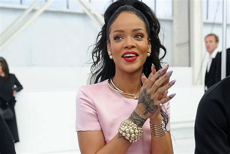 You Can Now Get Rihannas Tattoos Without The Commitment Harpers