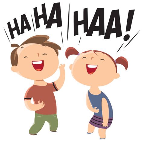 Kids Laughing Illustrations Royalty Free Vector Graphics And Clip Art