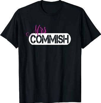 Amazon Com Mrs Commish Funny Female Fantasy Football Wife T Shirt