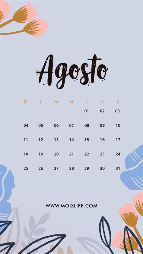 Calendario Agosto 2019 62ld Calendario Para Imprimir
