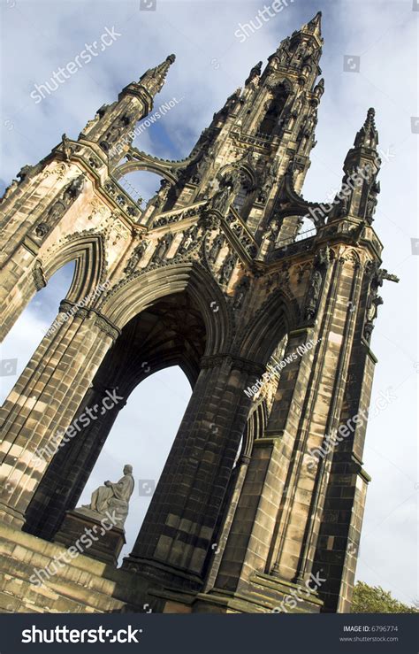 The Sir Walter Scott Monument Edinburgh Scotland Stock