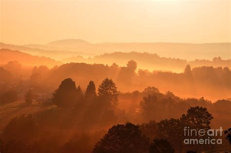 Misty Mountain Sunrise Photograph By Thomas R Fletcher Fine Art America