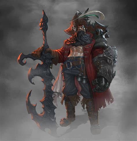 Artstation Pirate King Blackbeard Left Hand Pirate Art Character