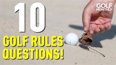 10 Golf Rules Questions Every Golfer Needs To Know Youtube
