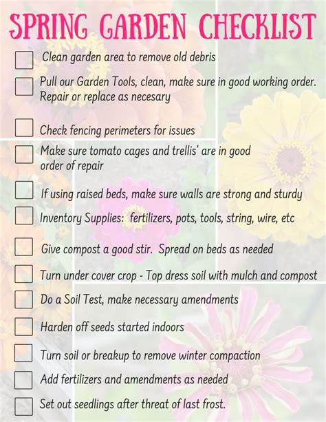 Spring Garden Checklist 14 Tips To Get Ahead Of Spring Garden Checklist Spring Garden