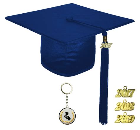 Shiny Navy Blue Graduation Cap Elementary School Rs4251465608362