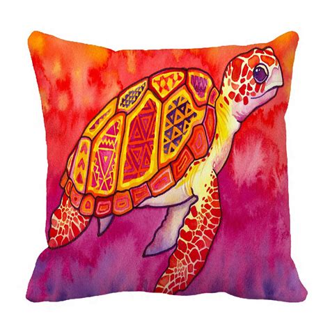 Zkgk Sea Turtle Painting Pillowcase Home Decor Pillow Cover Case