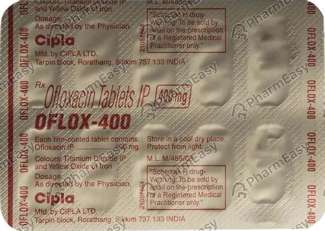 Oflox 400 Mg Tablet 10 Uses Side Effects Price And Dosage Pharmeasy