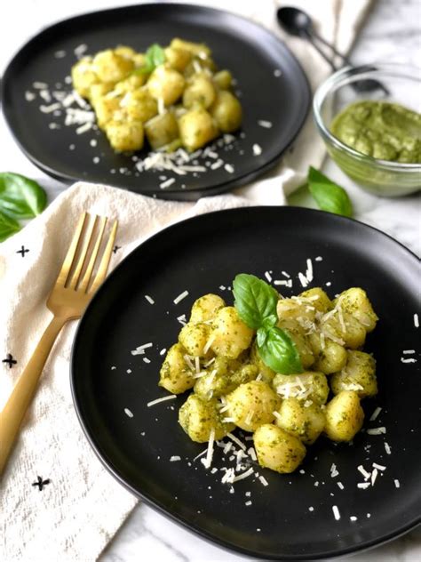 Cauliflower Gnocchi With Pesto Sauce Healthy With Nedi