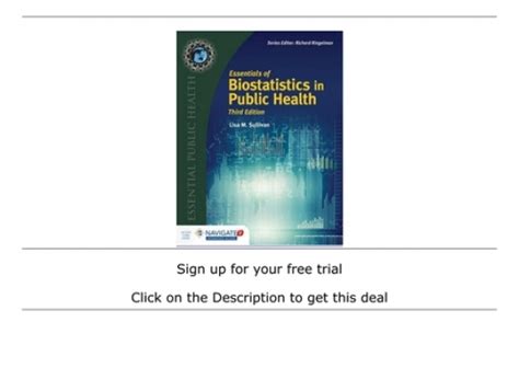 Deals Essentials Of Biostatistics In Public Health For Any Device