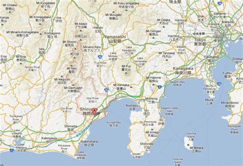 It has been populated since prehistoric times. Shizuoka Map