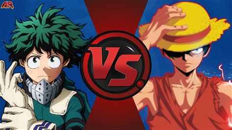 Deku Vs Luffy My Hero Academia Vs One Piece Cartoon Fight Club But It