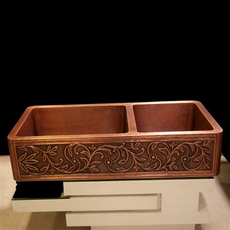We did not find results for: Copper Kitchen Sink 60-40 Split Embossed Hammered Antique