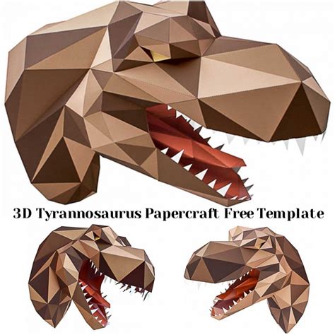 Tyrannosaurus 3d Papercraft Free Free Download