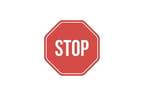 Stop Sign Icon And Pictogram Pre Designed Photoshop
