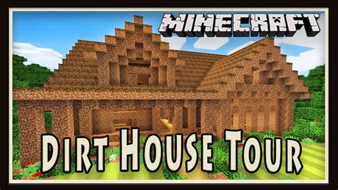 Minecraft Dirt House Tour And Design Ideas Youtube