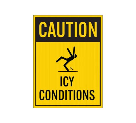 Shop Icy Conditions Sign Bannerbuzz