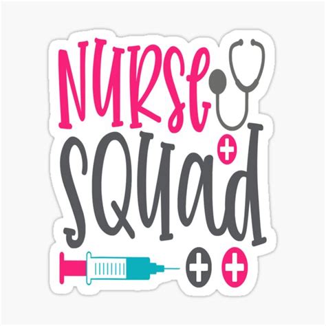 Nurse Squad Work Hospital Nursing Sticker By Griffinace85 Redbubble