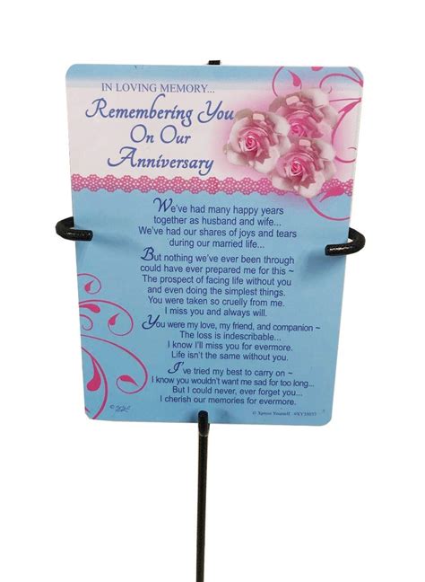 Buy In Loving Memory Remembering You On Our Anniversary Grave