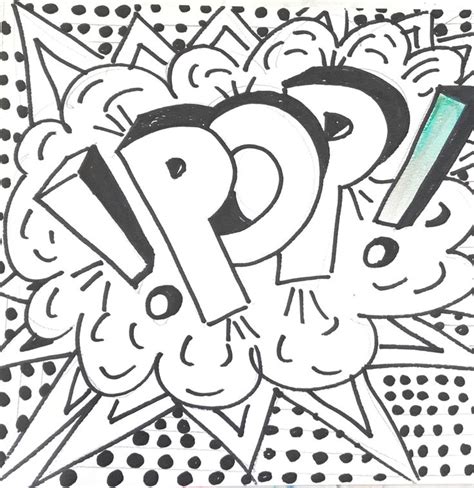 Roy Lichtenstein Pop Art Coloring Pages Sketch Coloring Page