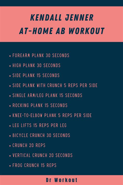 Kendall Jenner S Workout Routine Dr Workout
