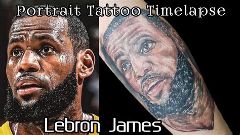 Lebron James Realistic Portrait Tattoo Learn How To Tattoo 2020 Youtube
