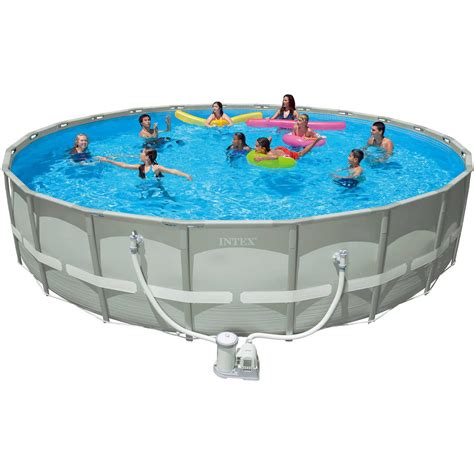 Intex 18 X 48 Ultra Frame Above Ground Swimming Pool With Filter Pump