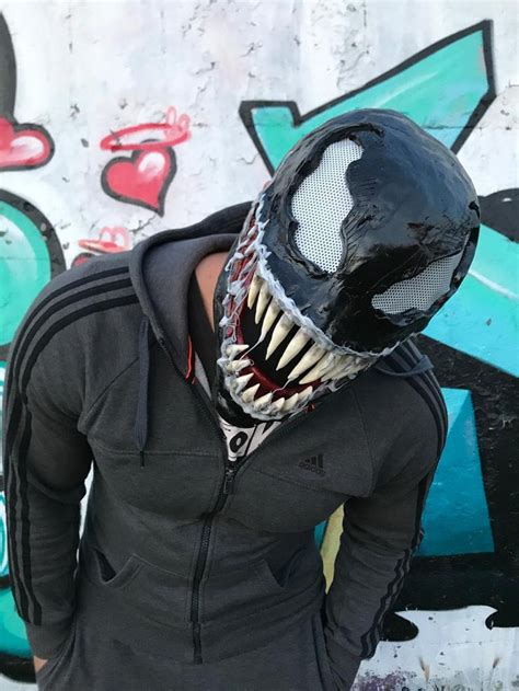 Venom Mask Venom Helmet Venom Cosplay Etsy